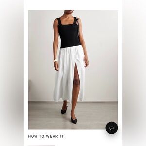 La Ligne Black and White Midi Dress -Small